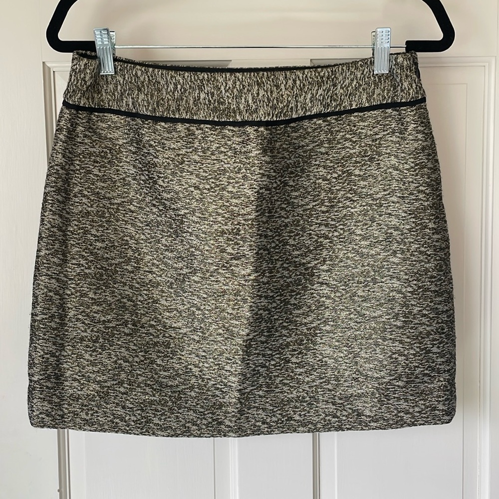 The Limited Gold Black Mini Skirt